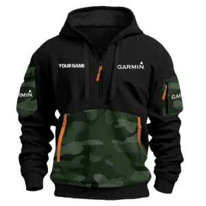 Garmin Exclusive Logo Hoodie Half Zipper Fishing QTFS200525A2GA - Green