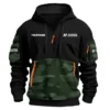 Haines Hunter Exclusive Logo Hoodie Half Zipper Fishing QTFS200525A2HHT - Green