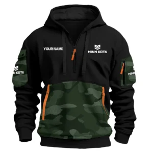 Minn Kota Exclusive Logo Hoodie Half Zipper Fishing QTFS200525A2MNK - Green