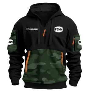 Penn Fishing Exclusive Logo Hoodie Half Zipper Fishing QTFS200525A2PES - Green