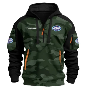 Clark Aluminium Boats Exclusive Logo Hoodie Half Zipper Fishing QTFS200525A3CAB - Green