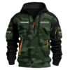 Daiwa Exclusive Logo Hoodie Half Zipper Fishing QTFS200525A3DAI - Green