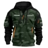 Garmin Exclusive Logo Hoodie Half Zipper Fishing QTFS200525A3GA - Green