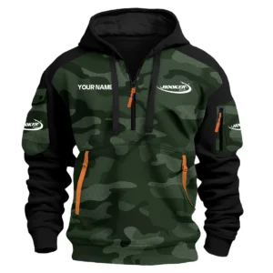 Hooker Boats Exclusive Logo Hoodie Half Zipper Fishing QTFS200525A3HOO - Green