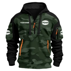 Penn Fishing Exclusive Logo Hoodie Half Zipper Fishing QTFS200525A3PES - Green