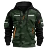 Simrad Exclusive Logo Hoodie Half Zipper Fishing QTFS200525A3SIM - Green