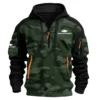 Chevrolet Silverado Exclusive Logo Hoodie Half Zipper Ute QTUT280525A1CS - Green