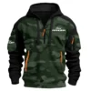 Ford Ranger Exclusive Logo Hoodie Half Zipper Ute QTUT280525A1FR - Green