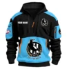 Collingwood Magpies Australian Football League Exclusive Logo Hoodie Half Zipper HOAFL190525A01COLL - Light Blue