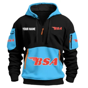 BSA Exclusive Logo Hoodie Half Zipper HOMOT090625A01BSAHDF - Light Blue