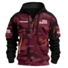Abu Garcia Exclusive Logo Hoodie Half Zipper Fishing QTFS200525A3AG - Marron