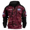 Clark Aluminium Boats Exclusive Logo Hoodie Half Zipper Fishing QTFS200525A3CAB - Marron