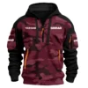 Simrad Exclusive Logo Hoodie Half Zipper Fishing QTFS200525A3SIM - Marron