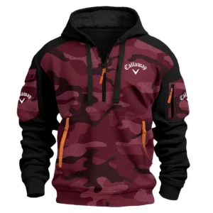 Callaway Exclusive Logo Hoodie Half Zipper Golf HOGF210525A4CLW - Marron