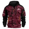 Chevrolet Silverado Exclusive Logo Hoodie Half Zipper Ute QTUT280525A1CS - Marron