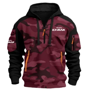 Isuzu D-MAX Exclusive Logo Hoodie Half Zipper Ute QTUT280525A1ID - Marron