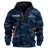 Everest Exclusive Logo Fashion Hoodie Half Zip BLC11625A1EVT - Navy