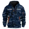 Ford Exclusive Logo Fashion Hoodie Half Zip BLC11625A1FRD2 - Navy