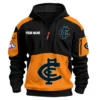 Carlton Blues Australian Football League Exclusive Logo Hoodie Half Zipper HOAFL190525A01CARL - Orange