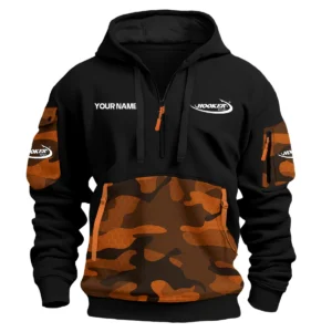 Hooker Boats Exclusive Logo Hoodie Half Zipper Fishing QTFS200525A2HOO - Orange