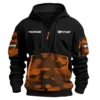 Revival Boats Exclusive Logo Hoodie Half Zipper Fishing QTFS200525A2RVB - Orange