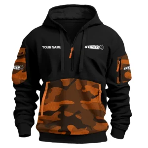 Stacer Exclusive Logo Hoodie Half Zipper Fishing QTFS200525A2STC - Orange