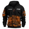 Yellowfin Plate Exclusive Logo Hoodie Half Zipper Fishing QTFS200525A2YPB - Orange