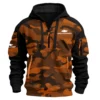 Chevrolet Silverado Exclusive Logo Hoodie Half Zipper Ute QTUT280525A1CS - Orange