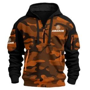 Volkswagen Amarok Exclusive Logo Hoodie Half Zipper Ute QTUT280525A1VA - Orange