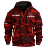 Subaru Exclusive Logo Fashion Hoodie Half Zip BLC11625A1SBR - Red