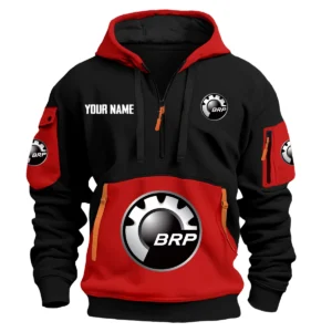 Can-Am (BRP) Exclusive Logo Hoodie Half Zipper HOMOT090625A01CANHDF - Red