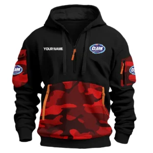 Clark Aluminium Boats Exclusive Logo Hoodie Half Zipper Fishing QTFS200525A2CAB - Red
