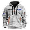 Ford Exclusive Logo Fashion Hoodie Half Zip BLC11625A1FRD1 - White