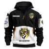 Richmond Tigers Australian Football League Exclusive Logo Hoodie Half Zipper HOAFL190525A01RICH - White