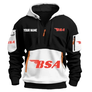 BSA Exclusive Logo Hoodie Half Zipper HOMOT090625A01BSAHDF - White