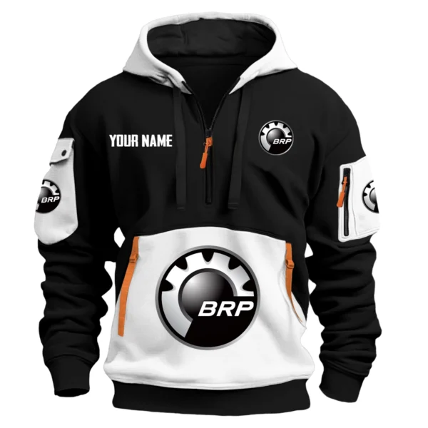 Can-Am (BRP) Exclusive Logo Hoodie Half Zipper HOMOT090625A01CANHDF - White