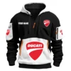 Ducati Exclusive Logo Hoodie Half Zipper HOMOT090625A01DUCHDF - White