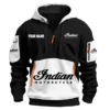 Indian Motorcycle Exclusive Logo Hoodie Half Zipper HOMOT090625A01INDHDF - White