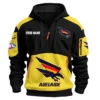 Adelaide Crows Australian Football League Exclusive Logo Hoodie Half Zipper HOAFL190525A01ADEL - Yellow