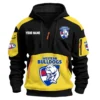 Western Bulldogs Australian Football League Exclusive Logo Hoodie Half Zipper HOAFL190525A01WB - Yellow