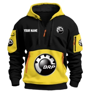 Can-Am (BRP) Exclusive Logo Hoodie Half Zipper HOMOT090625A01CANHDF - Yellow