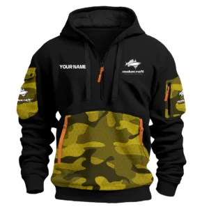 Makocraft Boats Exclusive Logo Hoodie Half Zipper Fishing QTFS200525A2MAB - Yellow
