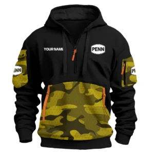Penn Fishing Exclusive Logo Hoodie Half Zipper Fishing QTFS200525A2PES - Yellow