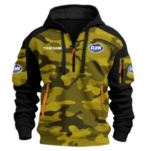 Clark Aluminium Boats Exclusive Logo Hoodie Half Zipper Fishing QTFS200525A3CAB - Yellow