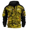 Formosa Marine Exclusive Logo Hoodie Half Zipper Fishing QTFS200525A3FOM - Yellow