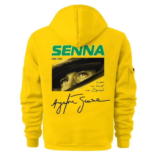 Ayrton Senna McLaren Formula One Exclusive Hoodie Half Zipper BLF1190525A2HDF - Image 3