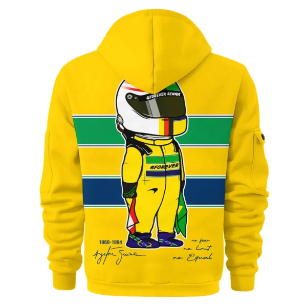 Forever Senna McLaren F1 Exclusive Hoodie Half Zipper BLF13625A3HDF - Image 3