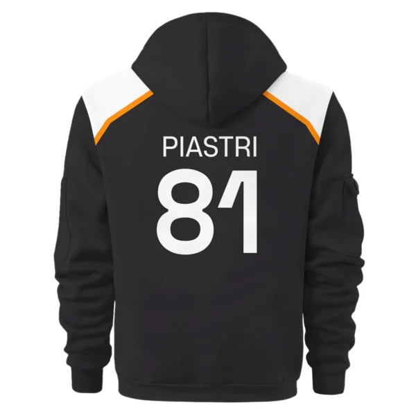 Oscar Piastri OP81 McLaren F1 Exclusive Hoodie Half Zipper BLF19625A4HDF - Image 3