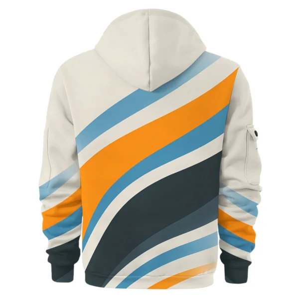 Waves Pattern McLaren F1 Exclusive Hoodie Half Zipper BLMCL1625A2HDF - Image 3
