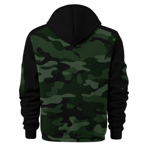 Nissan Navara Exclusive Logo Hoodie Half Zipper Ute QTUT280525A1NNA - Green - Image 2